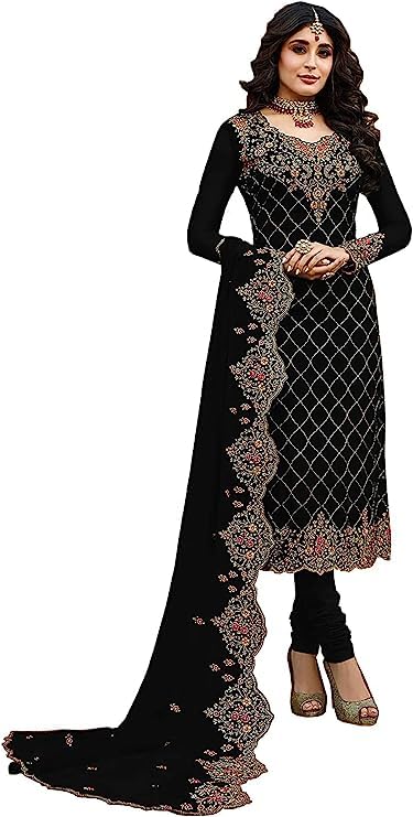Indian Pakistani Party Wear Eid Special Fashion Designer Straight Salwar Kameez Churidar Suit for Women Ready to Wear