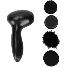 Electric Shoe Polisher Machine Handheld Portable Shoe Brush with 4 Replaceable Brush Heads for Professional Shoe Cleaning Polishing and Shining Battery Operated Shoe Care to