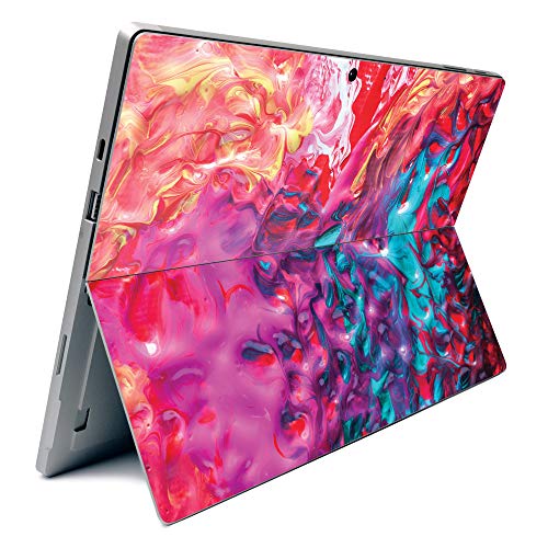 Image of MightySkins Carbon Fiber Skin for Microsoft Surface Pro 7 - Paint Party | Textured Carbon Fiber Finish | Easy to Apply, Remove, and Change Styles | Made in The USA