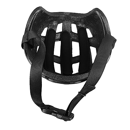 Hundehelm für Kleine Hunde, Haustier-Motorradhelm, Hut mit Ohrlöchern, Verstellbarer Gürtel, Sicherheitshut für Welpenreiten (S 10cm)