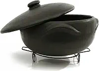 Panela de barro para guisado 5 litros + suporte