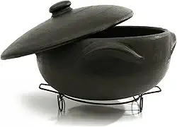 Panela de barro para guisado 5 litros + suporte