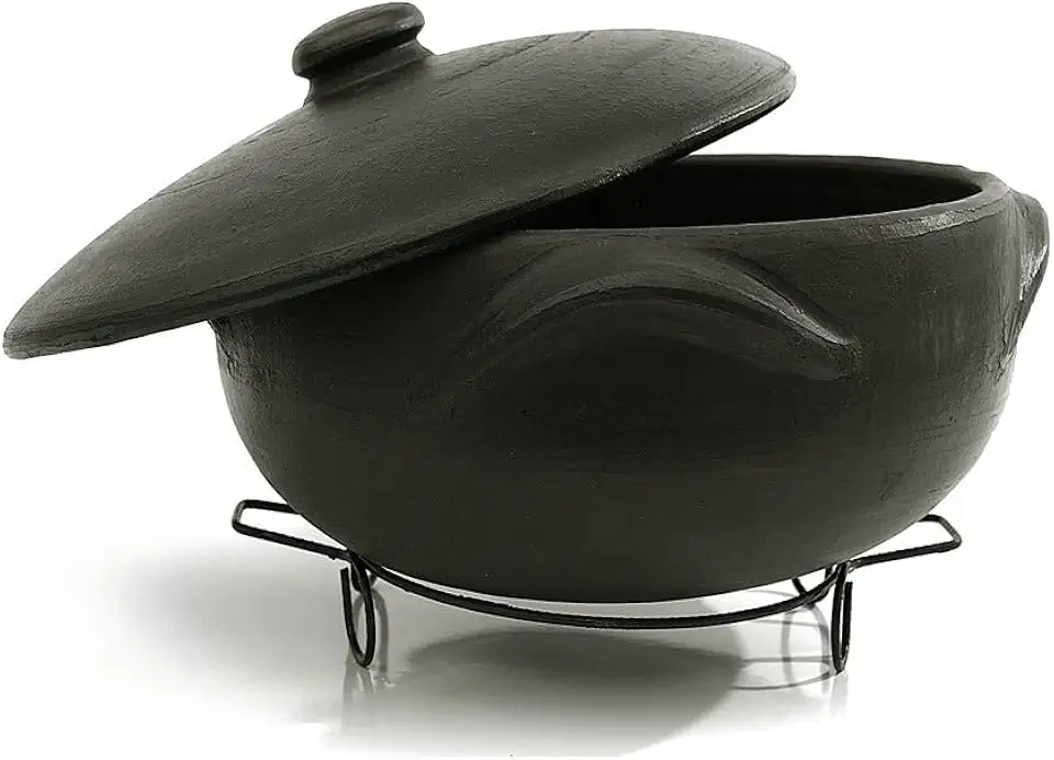 Panela de barro para guisado 5 litros + suporte