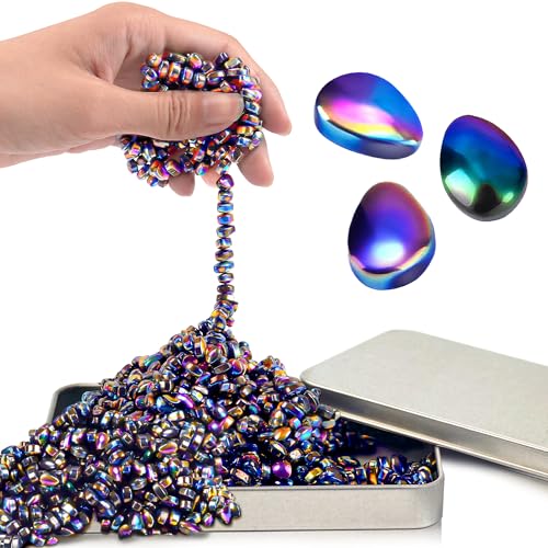 Magnetic Fidget Balls Adult Gift For Teen Boys, 500pcs Weak Magnet Beads Toy Metal Ferrite Putty Office Desk Stress Anxiety Relief Cool Gadget Sensory Stones For ADHD Christmas Stocking Stuffers Gifts