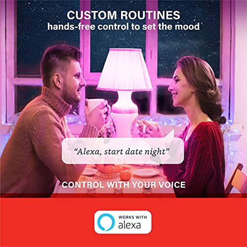 Sengled Smart Light Bulbs, Color Changing Alexa Light Bulb Bluetooth Mesh That Work With Alexa Only, Dimmable Led Bulb A19 E26 Multicolor, High Cri, High Brightness, 9W 800Lm, 6-Pack, No Hub Required #TOP5