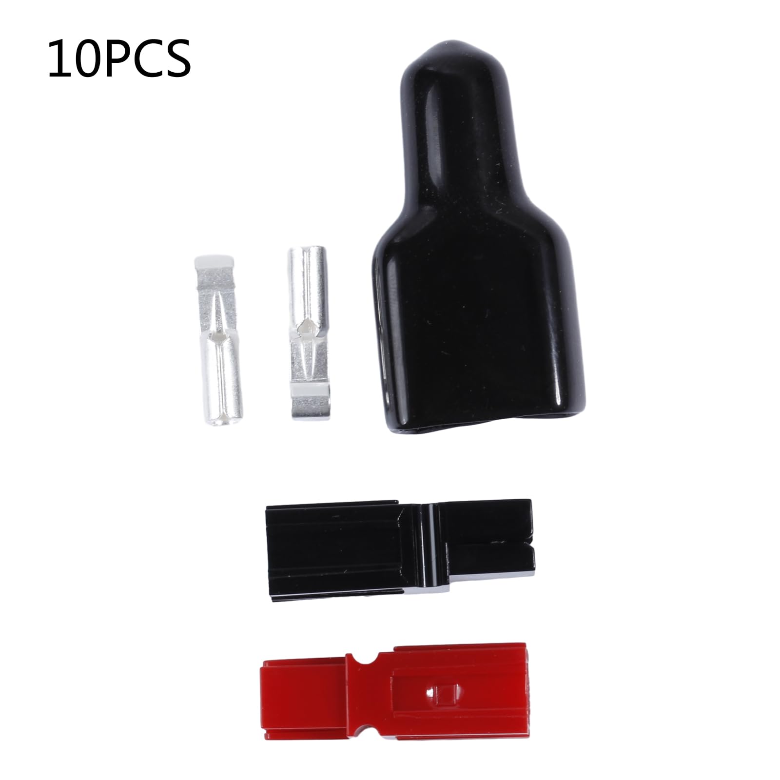 Upgraded Quick Connect Battery Connectors 10Pair Quick Disconnect 45A 600V Power Connector Battery Plugs with Terminals Connector