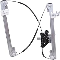 Vista 2 de Brock Elevalunas eléctrico de repuesto para el lado del pasajero delantero con conector de motor de 6 pines compatible con Pathfinder 2013-2020