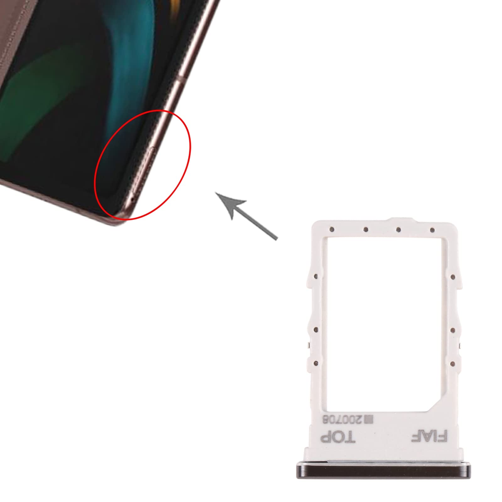 Amazon.com: for Galaxy Z Fold2 5G SM-F916 SIM Card Tray : Cell
