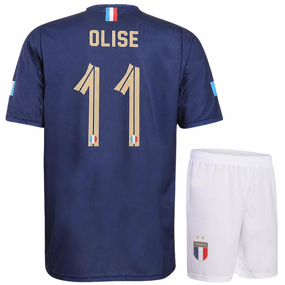 Camiseta de fútbol Olise Francia Casa - Mundial 2026 - Niños y Adultos - Niños - Hombres - Uniforme de Fútbol - Camiseta Deportiva - Ropa Deportiva