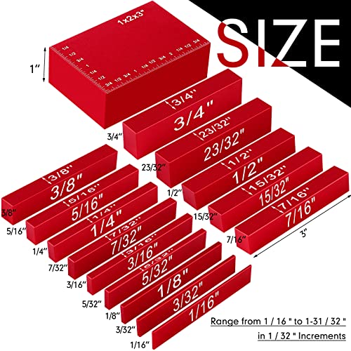 Blocs de configuration en aluminium rouge usiné pour accessoires de défonceuse