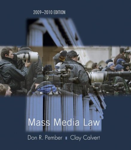 Mass Media Law 2009/2010 Edition