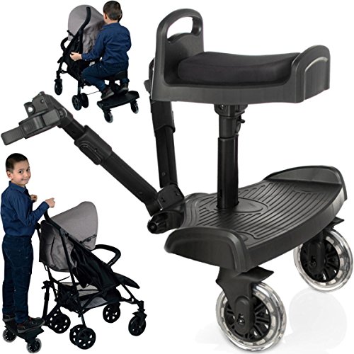 BuggyBoard / Kiddy Board Pedana per Passeggino + Seggiolino per passeggino Buggy Jogger (a 20 Kg)