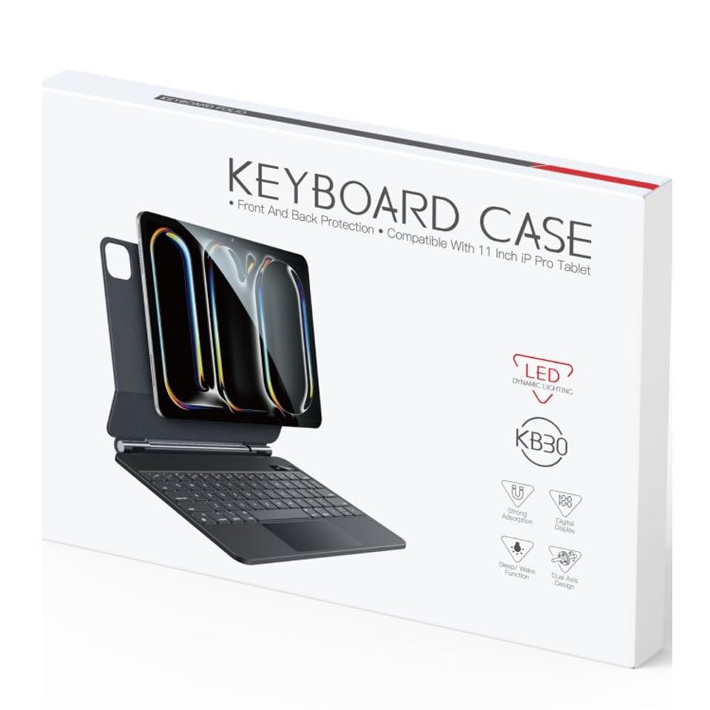 Coverzone iPad Pro 11 (2024) ile Uyumlu TouchPad Case Magic