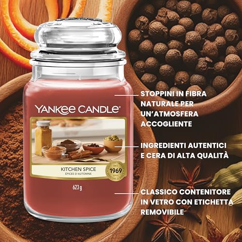 Yankee Candle Candela Profumata | Kitchen Spice Grande Barattolo | Candele a Lunga Durata: fino a 150 Ore | Regalo Perfetto per Donne - Immagine 3