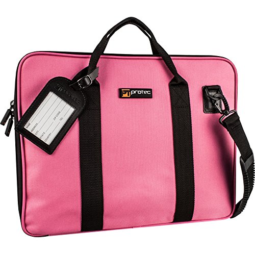 Pro Tec P5FX Sheet Music Portfolio Bag with Shoulder Strap, Fuchsia/Pink