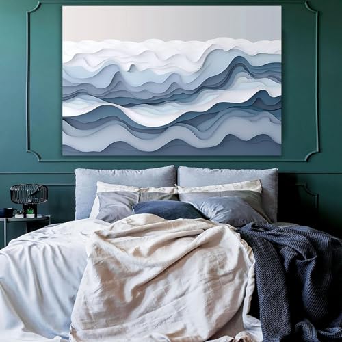 Tableau moderne 60x80cm encadré pour rénover un mur de salon nu - 2