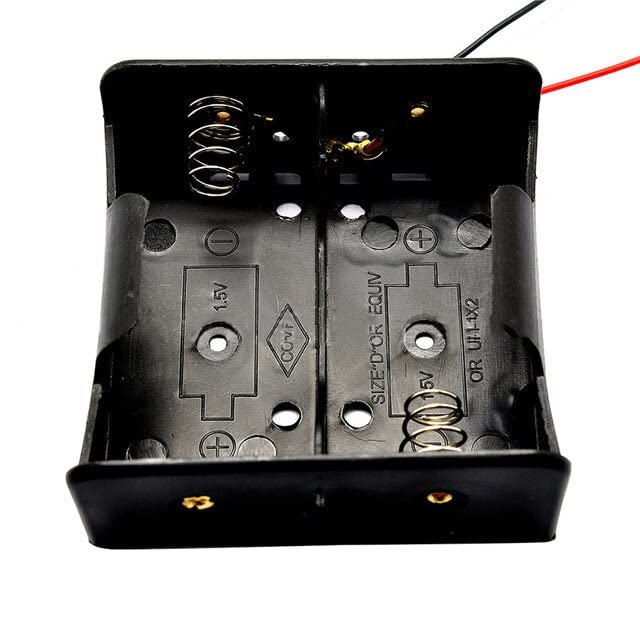 Portabatterie Piatto Per 2 Batterie 18650 - Cavo Incluso, 7.4V, Ideale Per Fai Da Te