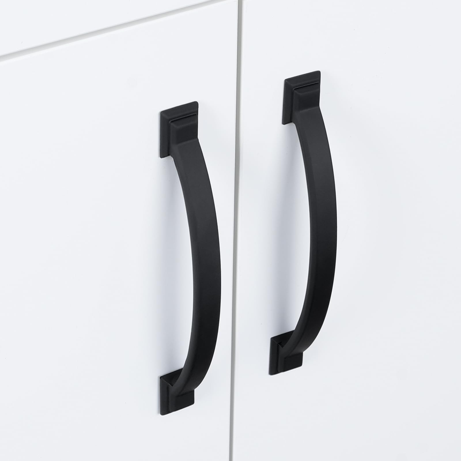 10 Pack 3 Inch Cabinet Pulls Matte Black Kitchen Cabinet Handles Zinc Alloy Drawer Pulls Solid Cabinet Hardware — Amazon image 3