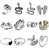 Symbolische Ringe Machen Große Geschenke: Der frosch wurde ein starkes symbol für neue anfängen, fülle, und reichtum. EINE umarmung ist eine starke symbol der leidenschaft, freundschaft, liebe, und schutz. Enthält 16 stück von ringe in verschiedenen stilen. Geben dieser satz als die beste wahl für die geschenk sie geliebt auf geburtstag, jahrestag, Mütter Tag, thanksgiving, Weihnachten, und Neue Jahr. Machen sie fühlen sich sehr spezielle und charming.