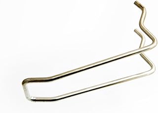 ONESTOPDIY.COM 3 X 4 Inch BZP Pegboard Hanger Display Hooks - Looped Euroslot