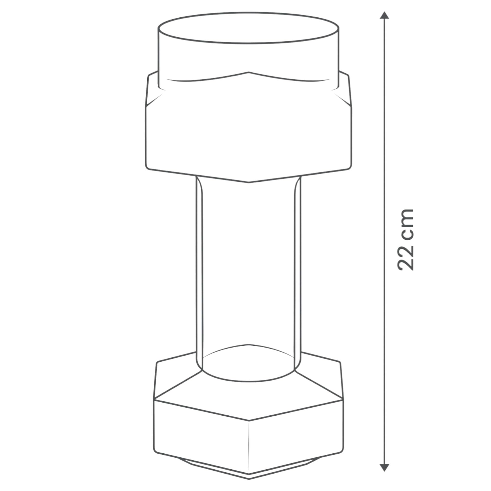 MIJOMA Bicchiere da birra a forma di manubrio, 22 cm – 700 ml – Allenamento casual per sport del bere, manubrio per amici della birra per fitness e feste – Un'avventura birraria per gli amanti del
