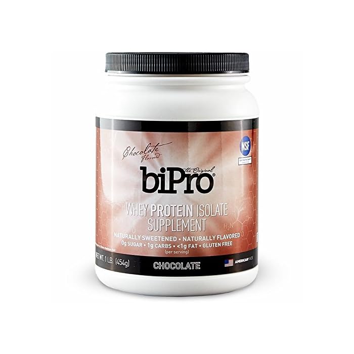 Buy BiPro 100 Whey Protein Isolate, 1lb, Chocolate, All Natural, Sugar