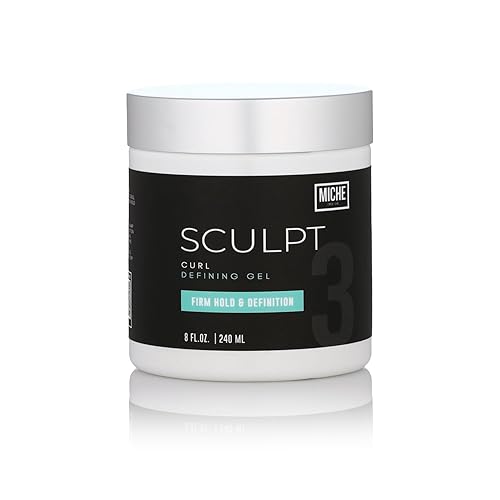 Miche Sculpt Gel definidor de rizos, gel para esculpir rizos sin alcohol para una sujeción media, brillo y definición, enriquecido con aloe vera