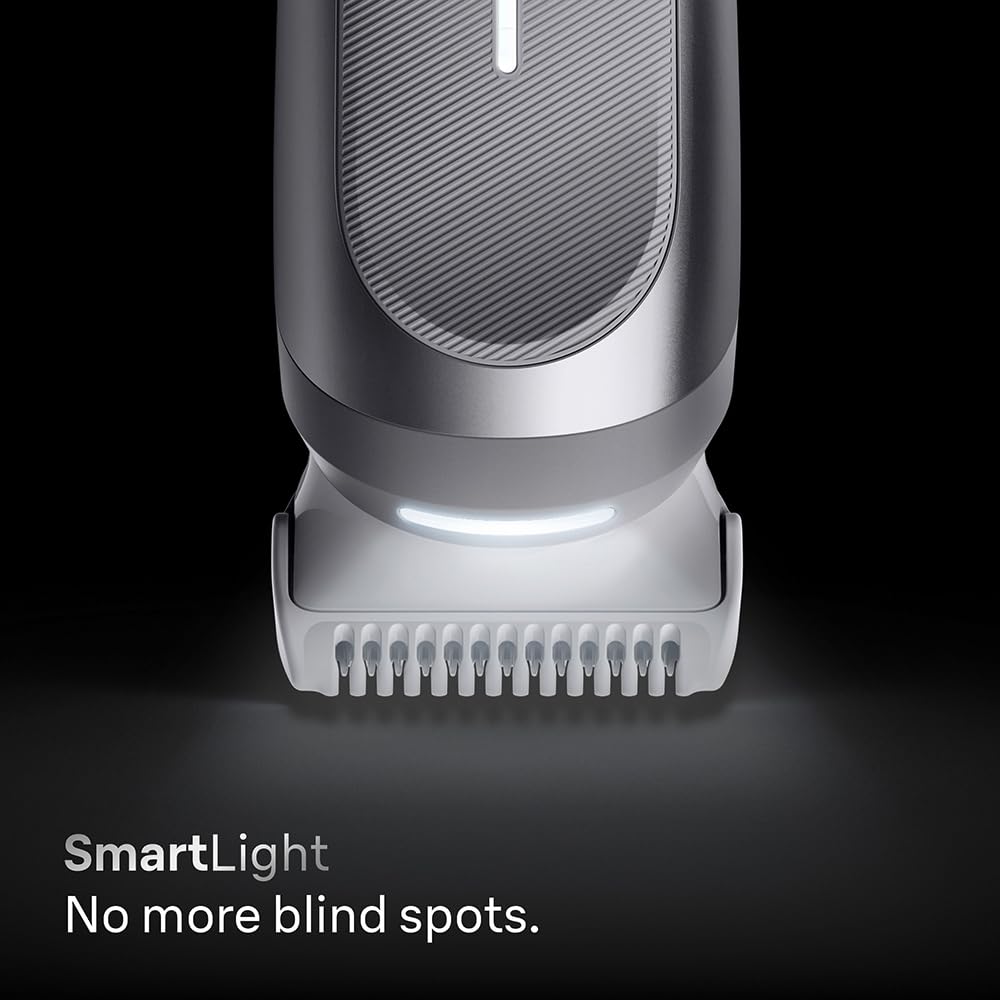 Braun BG7550 Series 7 Haarschneider für Herren, Körper, Brust, Achseln, Beine und Schamhaare mit Smartlight und SkinGuard, 8-in-1-Pflege-Set, wasserdicht mit 6 Clips, 100 Minuten Laufzeit
