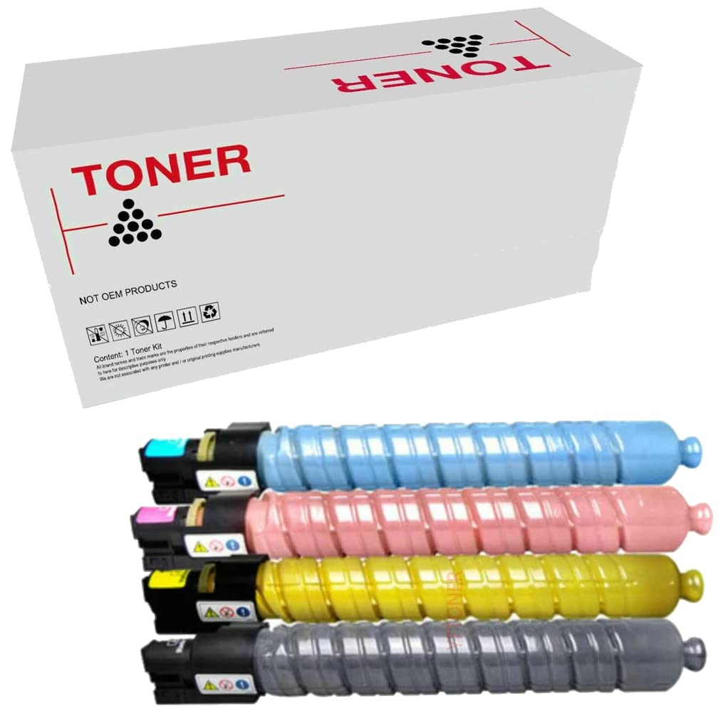 Aficio MP-C4502 MP-C5502 TYPE5502E Lot de 4 cartouches de toner compatibles Ricoh Aficio 841683/841751, 841686/841754, 841685/841753, 841684/841752