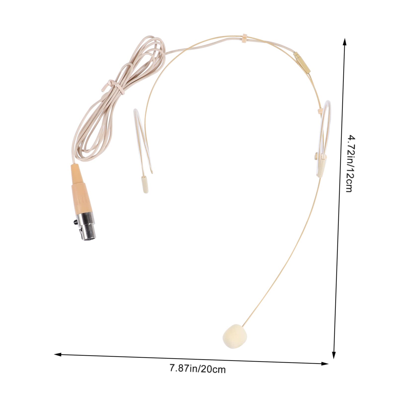 Abaodam Professional Headset Microphone Headworn Mic for Singing Teaching Store Directional Condenser Earhook Mic
