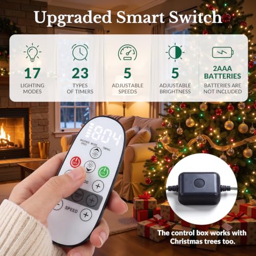 Image of 7FT Artificial Prelit Classic Christmas Tree with Remote Control,Timer