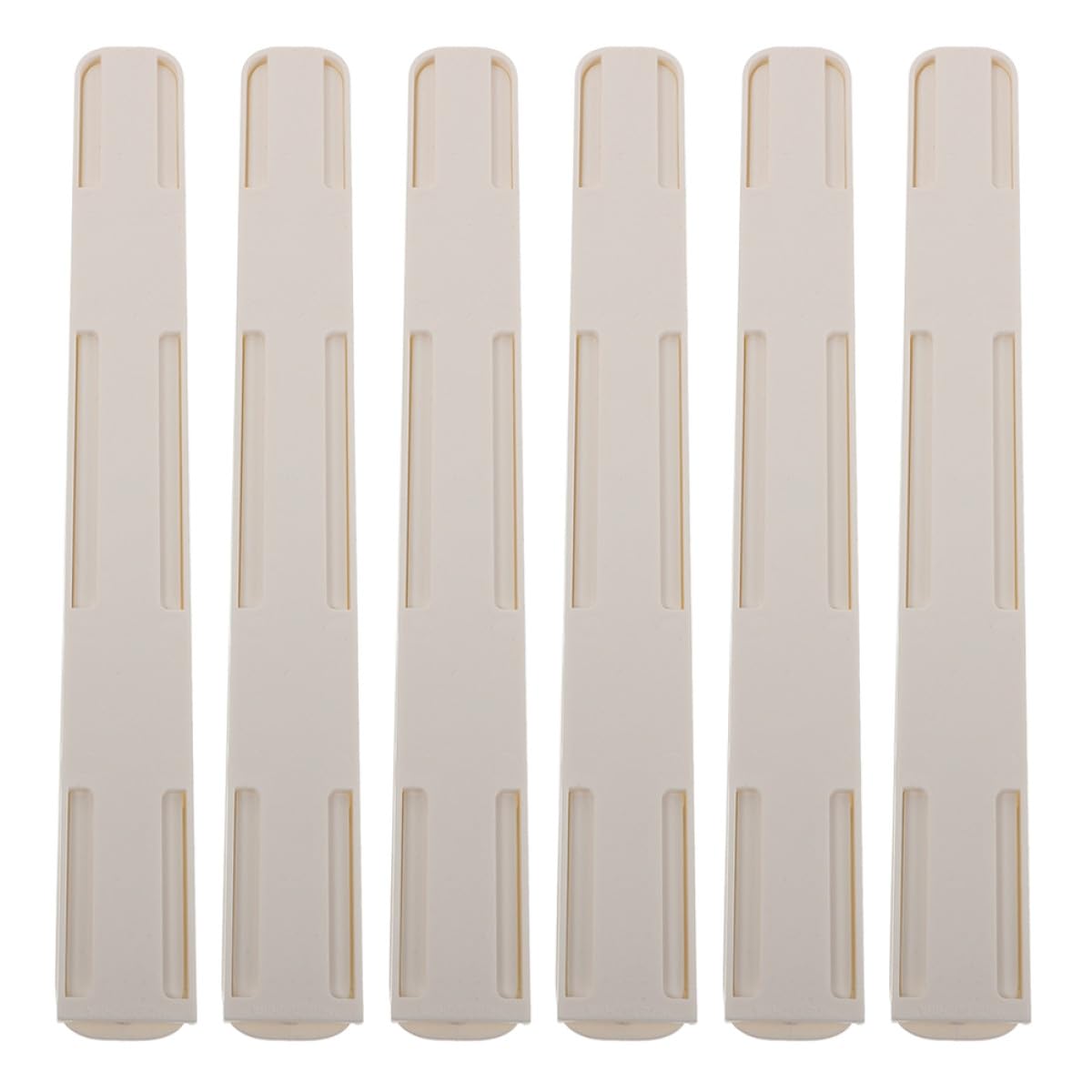 Jvnalwnkv One Color Cabinet Drawer Slide Rail，Stainless Steel Rail, 6 Pcs Self Adhesive Slides And Center Mount Rails