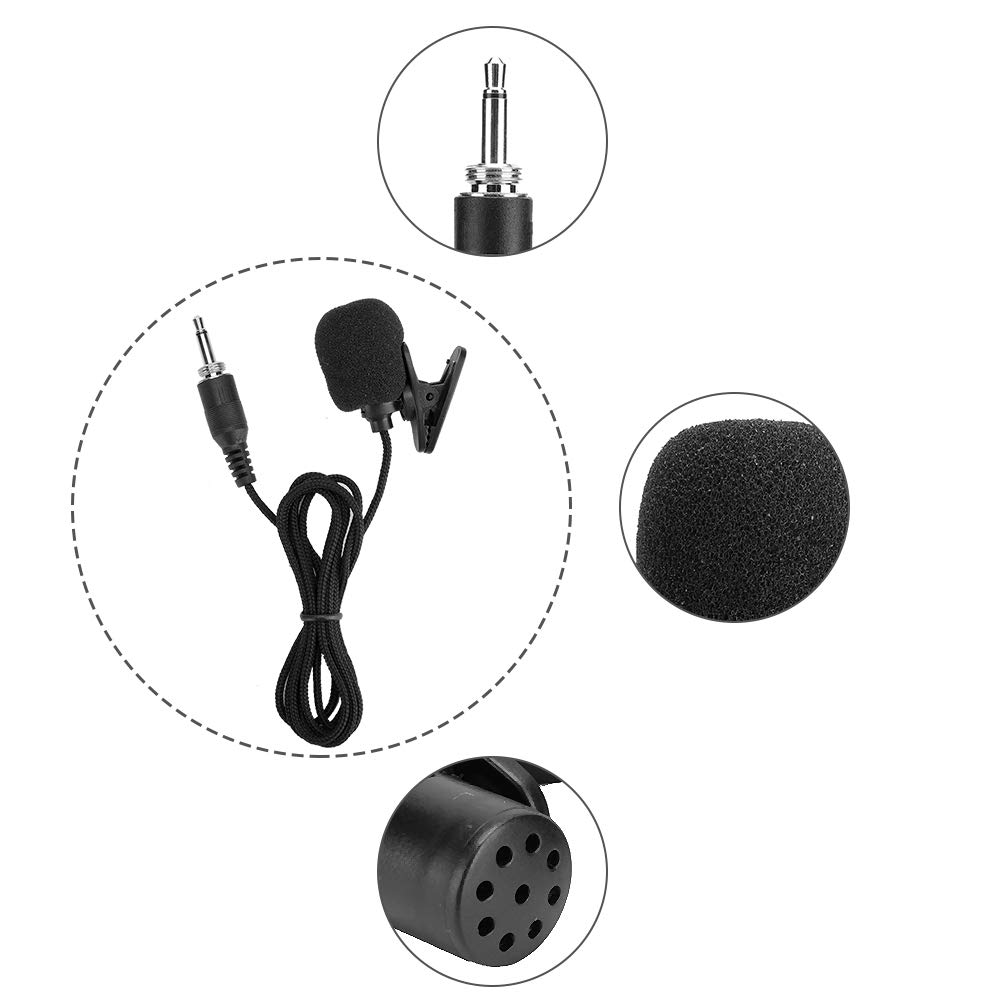 3PCS 04A Compact Professional 3 5mm Screw Plug Microphone Wired Collar Clamp/Holder Amplifier Mic Microphone3 5mm Screw Plug MicCollar Clamp/Holder MicWired Collar Amplifier MicLapel Microphone