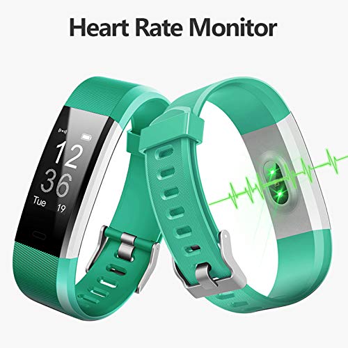 Lintelek Fitness Tracker - Activity Tracker with Heart Rate Monitor, Smart Fitness Watch with Sleep Monitor, Step Counter, Calorie Counter, Pedometer Watch for Women Men and Gift