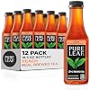 Pure Leaf Iced Tea, Peach, Real Brewed Tea, 18.5 Fl Oz Bottles (Pack of 12)
