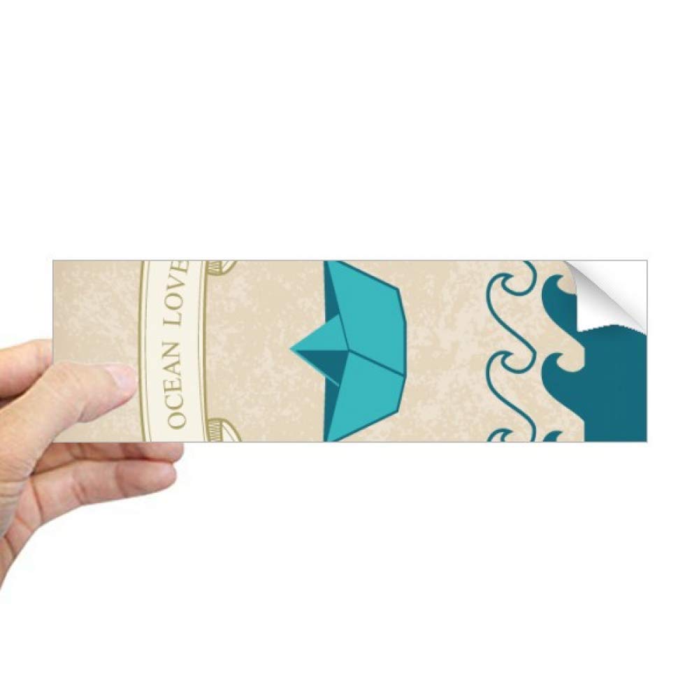 Autocollant rectangulaire fenêtre bateau voile et décoration murale mer