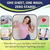 Travel Laundry Detergent Sheets, Liquidless Washer Sheet, Eco Friendly Laundry Sheets Detergent, Hypoallergenic Non Toxic (FRESH SCENT-32 LOADS)