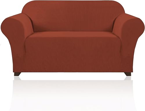 Miniatura 40 de PrinceDeco Funda elástica para sofá de 3 cojines, protector de muebles con parte inferior elástica antideslizante, apta para perros (sofá, azul Azul