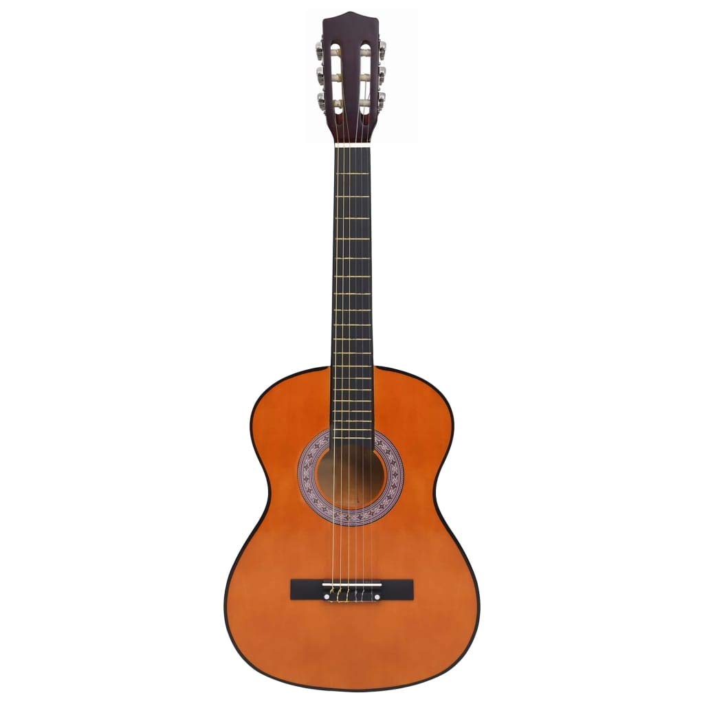 Klassikgitarre 3/4 36 Zoll für Anfänger Kinder Jugendliche Akustikgitarre mit Tragetasche Natur