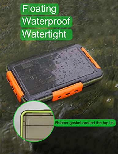 Tnqhuq Tackle Box Waterproof Tackle Box 3700 Tackle Tray Floating Fishing Tackle Box Organizer Fishing Lure Box Storage Snackle Box Container (1 Pack) #TOP2