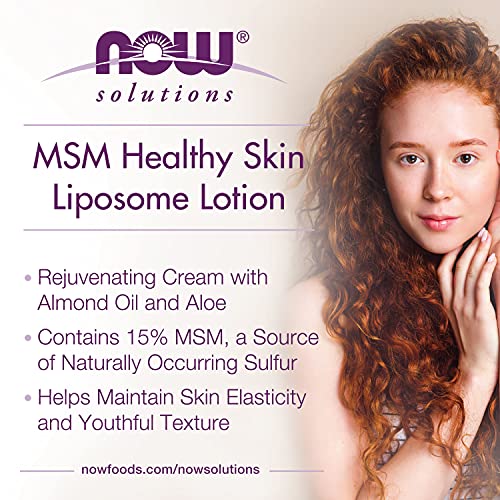 Now Solutions, Msm Healthy Skin Liposome Lotion, Rejuvenating Cream With Almond Oil And Aloe, 8-Ounce #TOP2