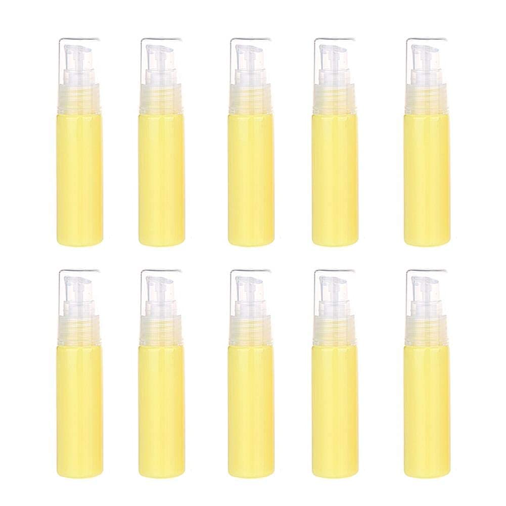 10 X Plastic Lotion Bottle Small Soap Dispenser Liquid Pump Bottle for Dishwashing Liquid Soap Lotion Water 39ML - Purple