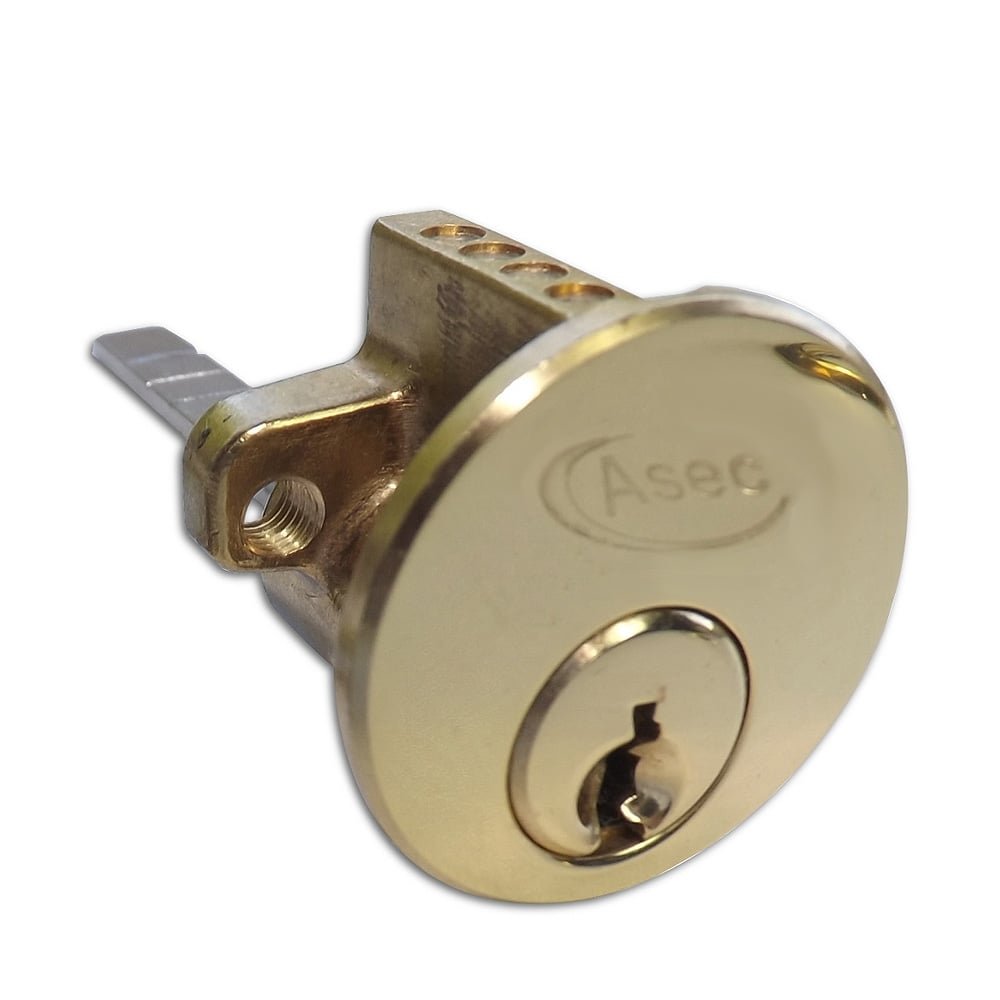 Asec Brass 5-Pin Rim Cylinder