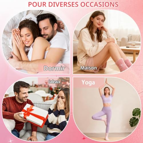 Zourglow 5 Paires Chaussettes Hiver pour Femme, EU 36-42 – vue 7