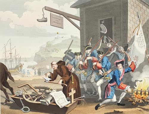 Affiche graffiti art mural France William Hogarth salon moderne 60x90cm