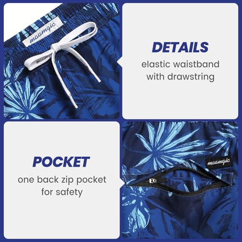 Image of maamgic Mens 7 inch Stretch Swim Trunks Quick Dry Mesh Lining Swimwear Bathing Suits