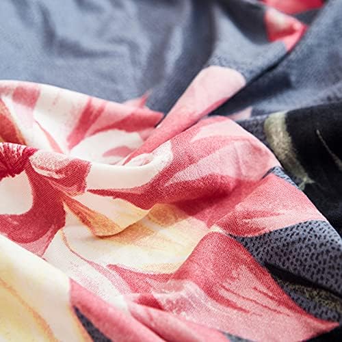 Miniatura 3 de AURLOE Funda de sofá estampada, Juego de funda elástica para sillón, funda de sofá biplaza con patrones para sillón con cojines de 2 plazas (HTH, 2