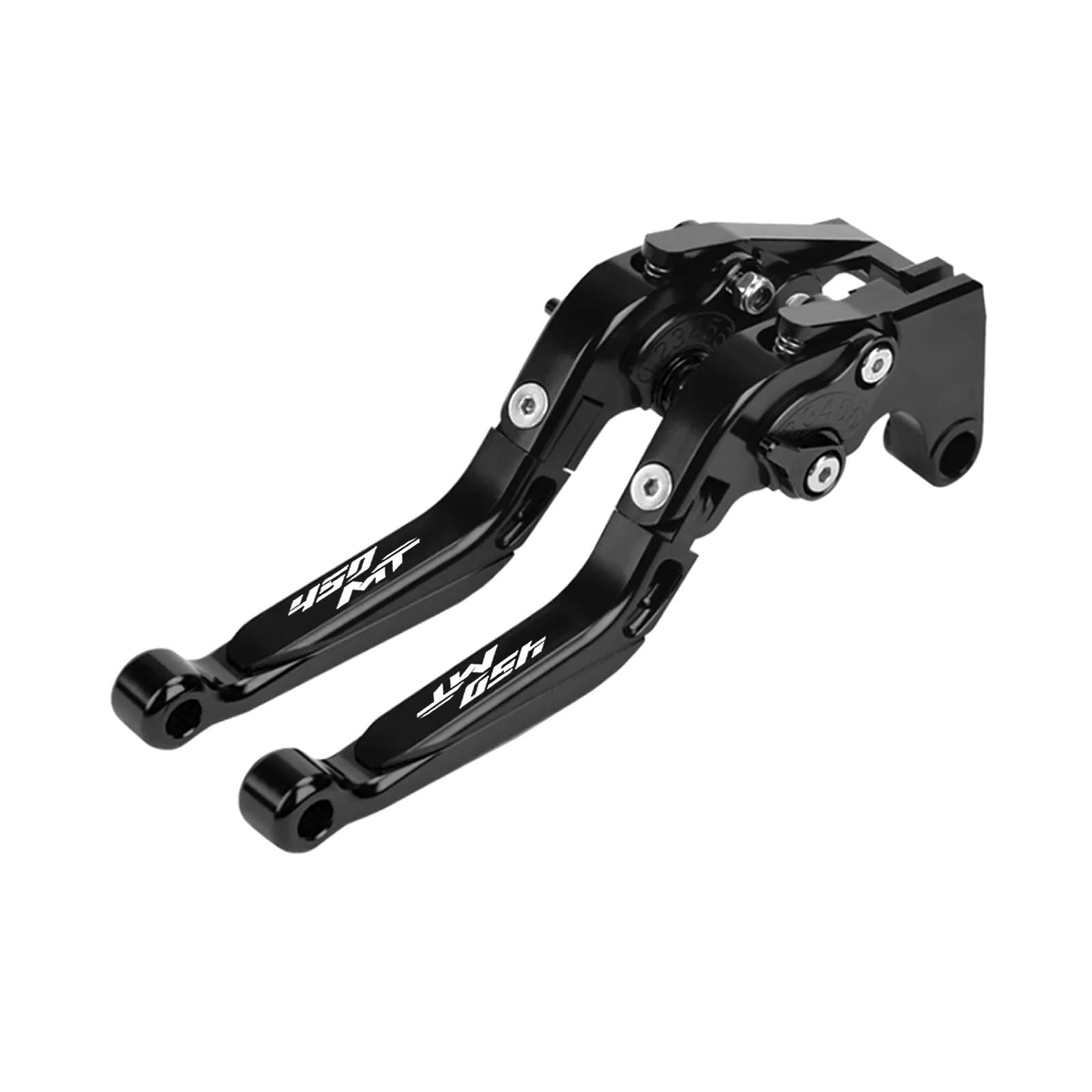Wkdyriwo Black For Cfmoto 450Mt 2024-2026 Cnc Clutch Lever Brake Lever Set Adjustable Folding Handle Levers Motorcycle Accessories Motorcycle Brake Clutch Levers