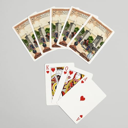 Baraja St. Augustine Florida con 52 cartas tamaño póker miniatura 7