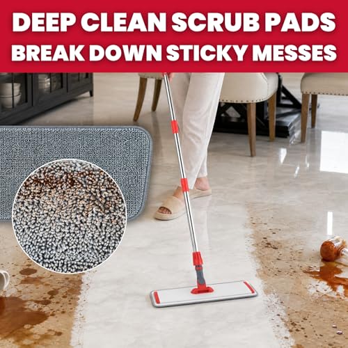 Image of 18 inch Professional Microfiber Mop for Floor Cleaning on Hardwood Floors